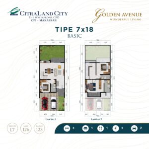 Golden Avenue - 7x18 (denah basic)