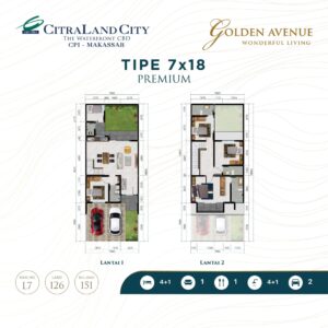 Golden Avenue - 7x18 (denah premium)