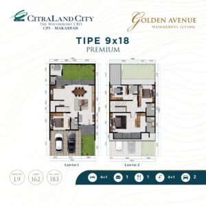 Golden Avenue - 9x18 (denah premium)