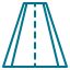 blue perspective of a road receding into a tunnel like shape with a dashed center line down the middle   citraland city center point indonesia   citraland city center point indonesia